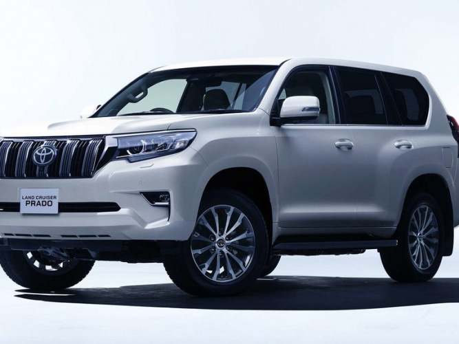 Toyota Land Cruiser Prado 2-й рестайлинг 2017, джип/suv 5 дв., 4 поколение, J150 (09.2017 - н.в.)